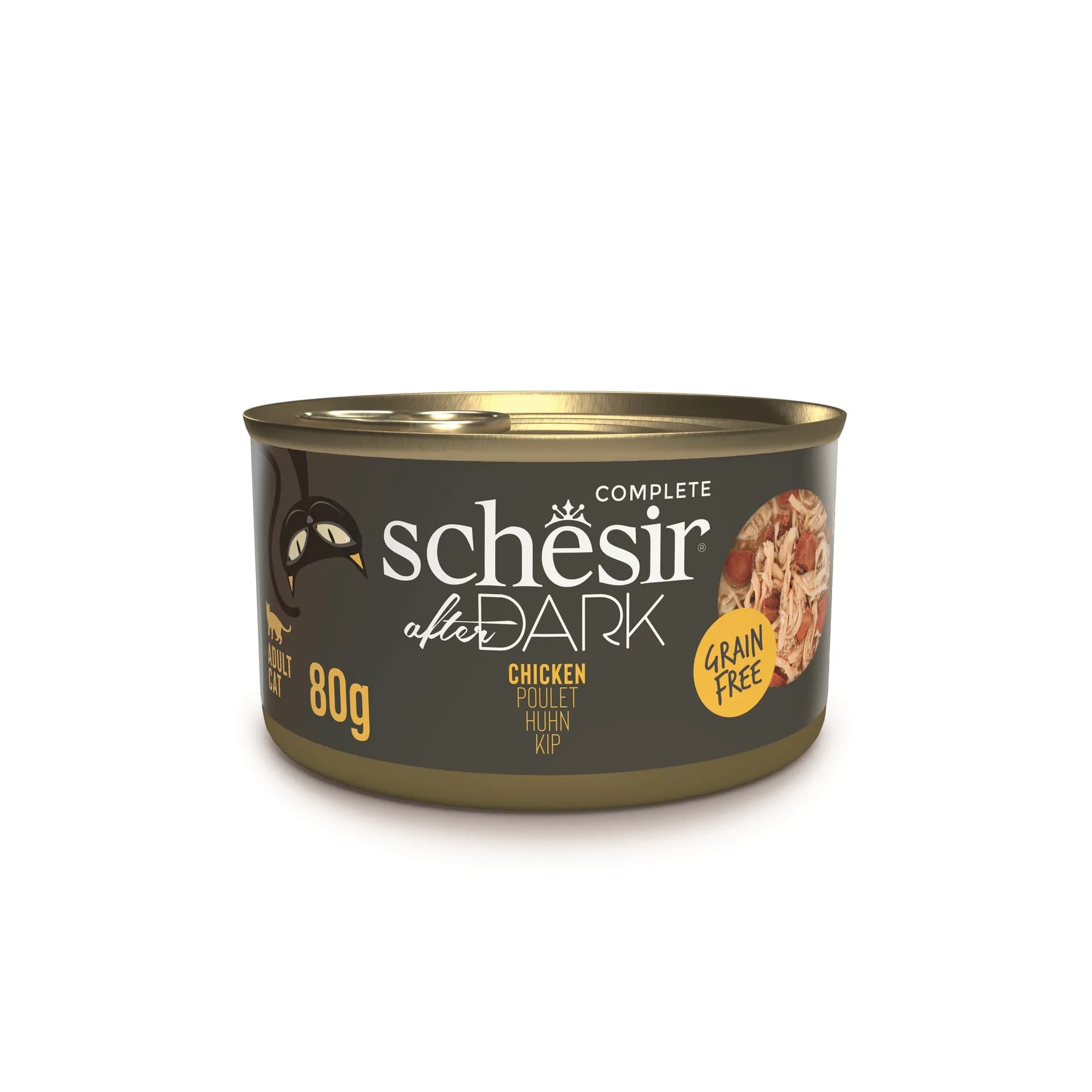 Schesir After Dark karma mokra dla kota kurczak w bulionie puszka 80 g