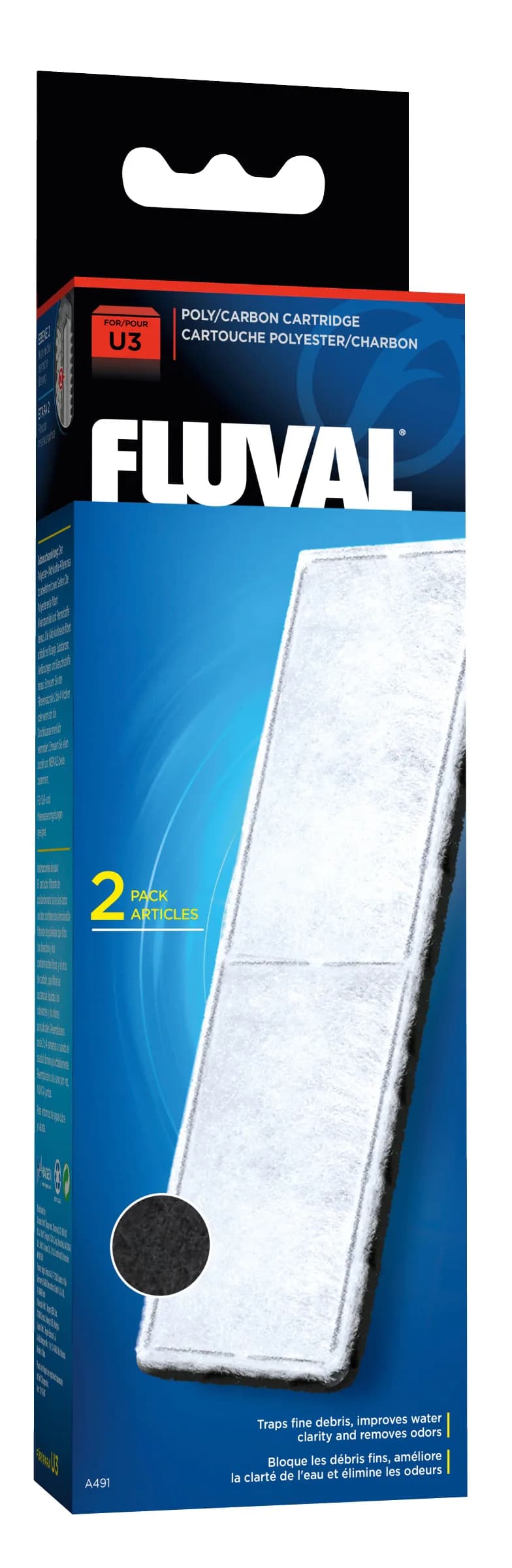 Fluval Poly-Carb wkład filtracyjny do filtrów U2 U3 i U4 2 szt.