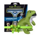 FURminator dla psów dużych sierść długa L + GRATIS zabawka dinozaur z szarpakiem