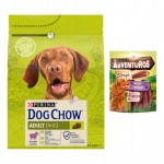 Purina DOG CHOW Adult z jagnięciną dla psa 2,5 kg + przysmak gratis