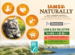 IAMS Naturally - Wybór Mięsnych i Rybnych Smaków dla starszych kotów 12x85g
