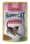 Happy Cat Kitten & Junior mokra karma dla kociąt w wieku 2-12 mies. drób 85 g