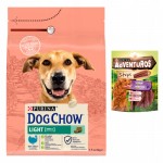 Purina DOG CHOW Light z indykiem dla psa 2,5 kg + przysmak