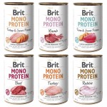 Zestaw Brit Mono Protein mokra karma dla psa 6x400g