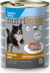 Nutrilove Premium pasztet dla psa z łososia - różna waga