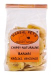 Chipsy naturalne - banan 75g - uzupełniająca karma dla gryzoni Herbal Pets