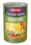 Animonda Grancarno Superfoods Puszka  Kurczak/Szpinak  dla psa - różne wielkości 