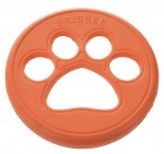 Barry King Zabawka dla psa dysk z łapką pływający EVA pomarańczowy 23,5x2,6cm