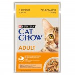 Purina CAT CHOW Adult - mokra karma z kurczakiem i cukinią w galaretce 85g