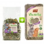Vitapol Vita Herbal Duo Snack mix łąka ziołowa dla szynszyli i koszatniczki 500g + gratis siano 800g