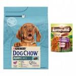 Purina DOG CHOW Puppy z jagnięciną dla szczeniaka 2,5 kg + przysmak gratis