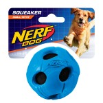 Owinięta piszcząca piłka NERF dla psa - S zielona/ niebieska