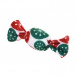 Barry King Zabawka dla kota cukierek pluszowy czerwone/zielone kwiaty 4x9cm