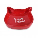Barry King Miska ceramiczna dla kota Ho Ho Ho! czerwona 13,6x13,6x3cm