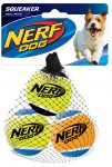 Piszcząca piłka tenisowa NERF dla psa - S (3 szt.)