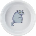 Trixie, miska ceramiczna  z nadrukiem dla kota - 0,25 l / 13 cm 
