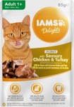 IAMS CAT WET CHICKEN TURKEY GRAVY 85G