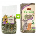 Vitapol Vita Herbal Duo Snack łąka ziołowa dla królika 500g + gratis siano 800g