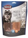 Trixie, Przysmaki Premio dla psa 4 Meat Bars, Kurczak, Kaczka, Jagnięcina, Łosoś, 4 × 100 G