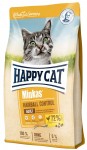 Happy Cat MINKAS Hairball Control sucha karma dla kota przeciw zakłaczeniu drób - różna waga