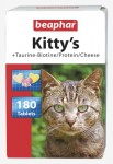 Beaphar Kitty's Mix 180szt.- przysmaki dla kota z zawartością tauryny, biotyny, protein oraz sera, wzbogacone witaminami