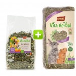  Vitapol Vita Herbal Duo Snack - łąka warzywna dla gryzoni i królika 400g + siano 800g