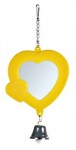 Plastikowe lusterko w kształcie serca z dzwonkiem różne kolory