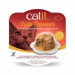 Catit Fish Dinner, mokry pokarm dla kota krewetki i fasola szalka