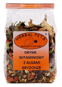 Grysik witaminowy z algami karma dla gryzoni herbal pets