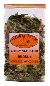 Chipsy brokuł karma dla gryzoni herbal pets