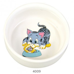 Miska ceramiczna dla kota 11 cm, 300 ml