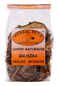 Chipsy Gruszka karma dla gryzoni herbal pets