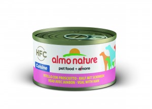 Almo Nature Puszka HFC Cuisine - cielęcina i szynka dla psa - różna waga 