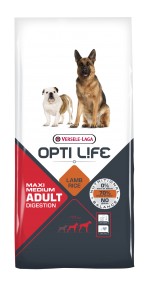 Versele Laga Opti Life Adult Digestion Medium & Maxi 1kg/12,5kg - karma z jagnięciną dla dorosłych psów ras średnich i dużych z wrażliwym układem pokarmowym